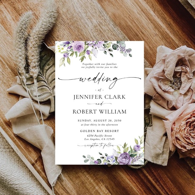Elegant Eucalyptus Wedding Invitation (Creator Uploaded)