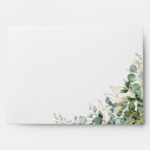 Elegant Eucalyptus Wedding Invitation Envelope