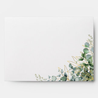 Elegant Eucalyptus Wedding Invitation Envelope