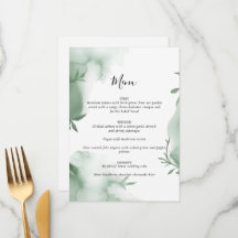 Elegant Eucalytus Greenery Watercolor Wedding