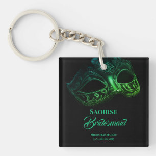 Elegant Evening Bridesmaid Keychain