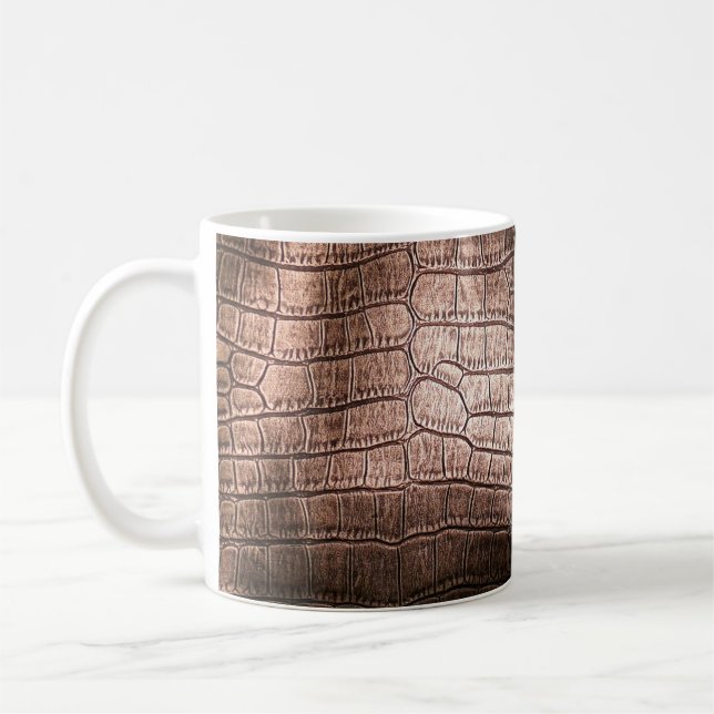 Elegant evening leather texture. coffee mug (Left)