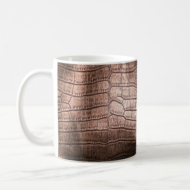Elegant evening leather texture. coffee mug (Left)