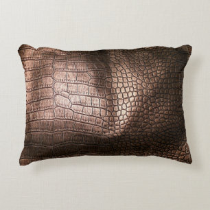Elegant evening leather texture. decorative cushion