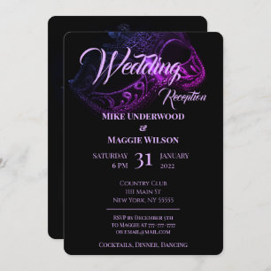 Elegant Evening Wedding Party Invitation