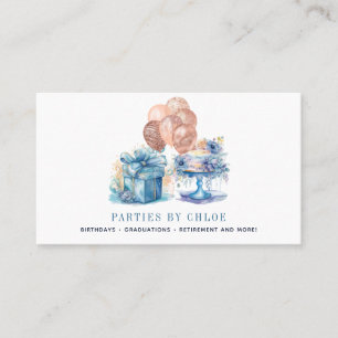 Elegant Event Party Planner Cake Gift Business Card