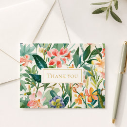 Elegant Event Thank You Garden Floral Card