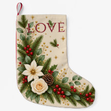 Elegant Evergreen Cranberry Christmas Botanical