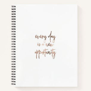 Elegant Everyday Motivation Personalised Notebook