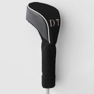 Elegant Executive DT Monogram Gold Presidential Golf Head Cover