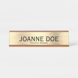 Elegant Executive Manager Desk Name Plate