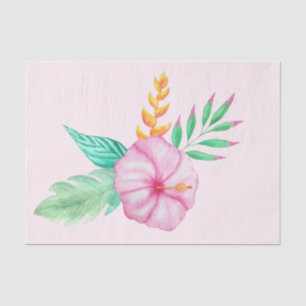 Elegant Exotic Hawaiian Tropical Bouquet Tissue Paper