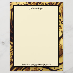 Elegant Exotic Tiger Skin Wild Animal Stationery