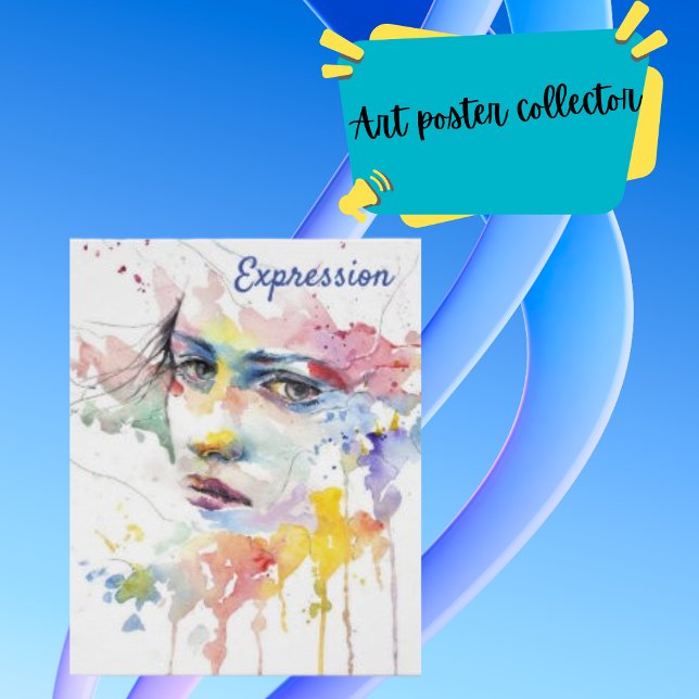 Elegant Expression of Woman Glossy Poster (Creator Uploaded)