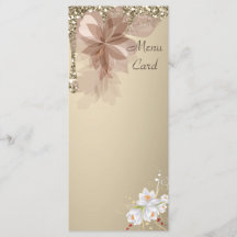 Elegant Extravaganza Wedding Menu Card