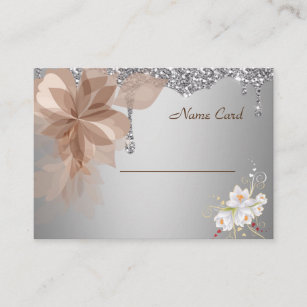 Elegant Extravaganza Wedding Name Enclosure Card