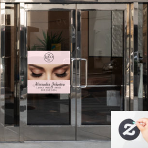 Elegant Eyelash Extension Makeup Artist Logo