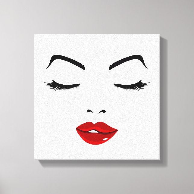 Elegant Face Canvas Print (Front)