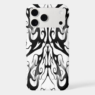 Elegant Face in Fire and Flames Tribal Design