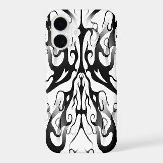 Elegant Face in Fire and Flames Tribal Design