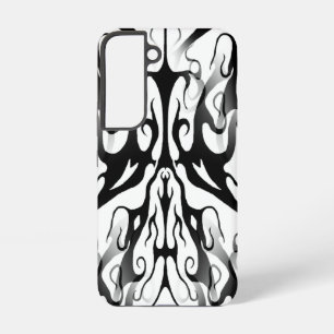 Elegant Face in Fire and Flames Tribal Design  Samsung Galaxy Case