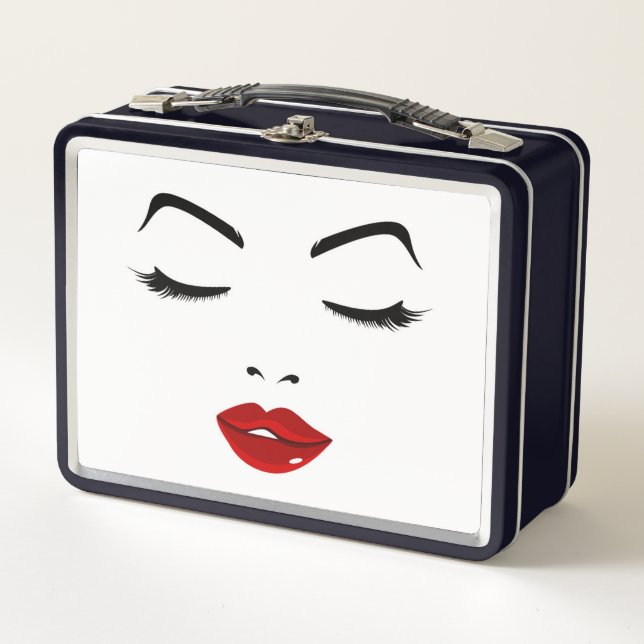 Elegant Face Metal Lunch Box (Front)