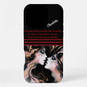Elegant faces in abstract  iPhone 16 pro max case