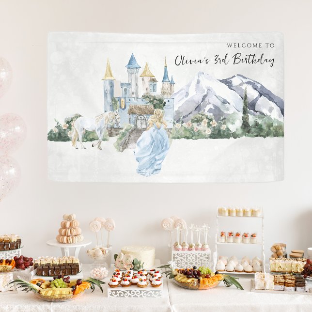 Elegant Fairy Tale | Princess Birthday Welcome Banner (Creator Uploaded)