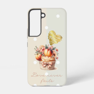 Elegant Faith Dot Fruit Floral Cupcake Gold Heart Samsung Galaxy Case