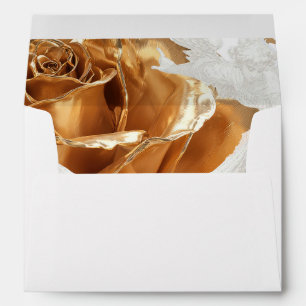 Elegant Faith Luminous Gold Rose Soft Angel  Envelope