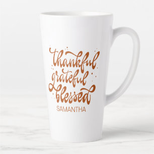 Elegant Fall Autumn Friendsgiving Thanksgiving Latte Mug