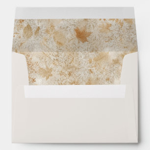 Elegant Fall Autumn Wedding Envelope