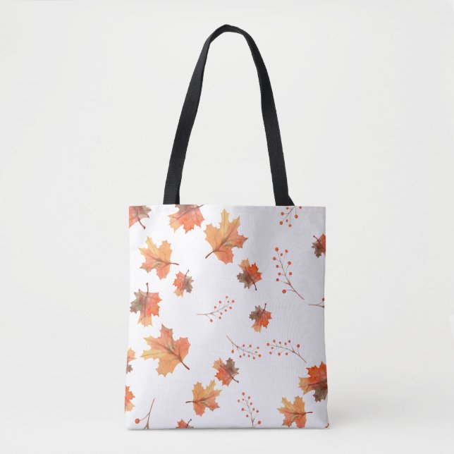 Elegant Fall Autumn white Tote Bag (Front)