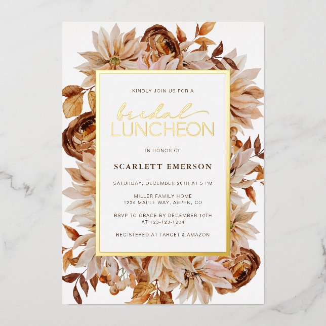 Elegant Fall Bridal Shower (Front)