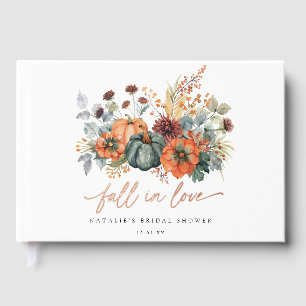 Elegant Fall Bridal Shower Guest Book