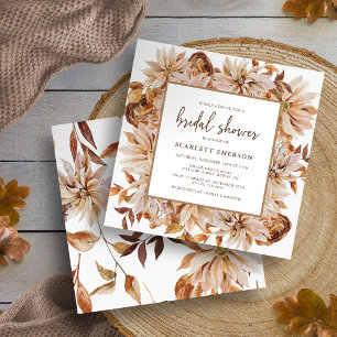 Elegant Fall Bridal Shower Invitation