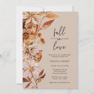 Elegant Fall Bridal Shower Invitation