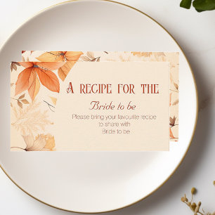 Elegant fall Enclosure Card