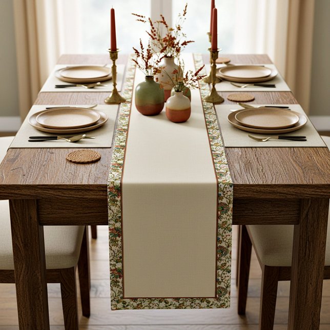 Elegant fall floral pattern Table Runner (Creator Uploaded)
