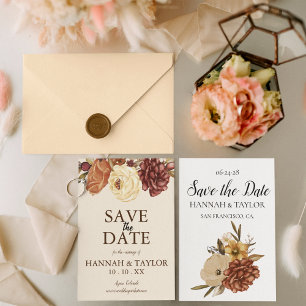 Elegant Fall Floral Save the Date