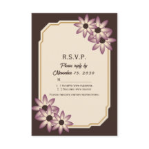 Elegant Fall Floral Wedding Invitation Template