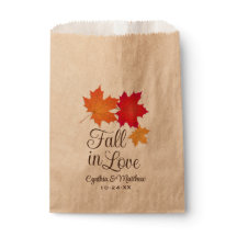Elegant Fall in Love Autumn Leaves Wedding