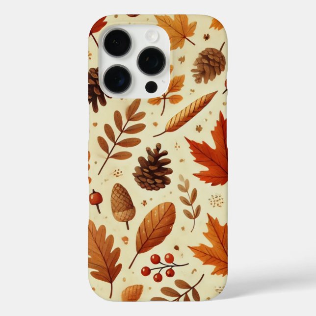 Elegant Fall Pattern Case-Mate iPhone Case (Back)