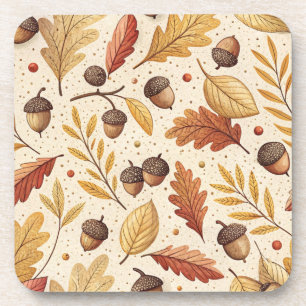 Elegant Fall Pattern Coaster