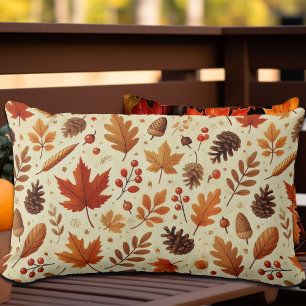 Elegant Fall Pattern Lumbar Cushion