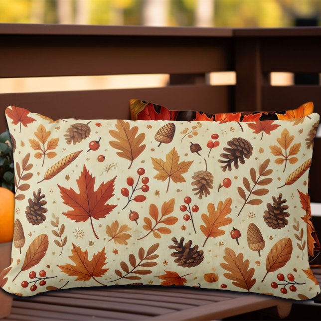 Elegant Fall Pattern Lumbar Cushion (Creator Uploaded)