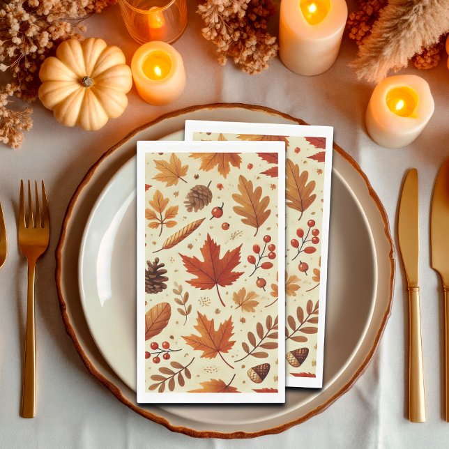 Elegant Fall Pattern Napkin (Creator Uploaded)