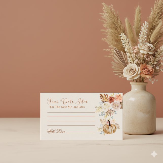 Elegant Fall Rustic Date Night Ideas  Enclosure Card (Creator Uploaded)