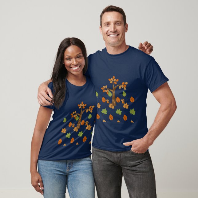 Elegant Fall Tree & Leaf Stylish T-Shirt (Unisex)