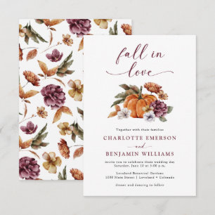 Elegant Fall Wedding Invitation